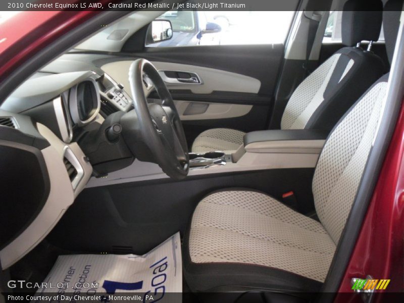 Cardinal Red Metallic / Jet Black/Light Titanium 2010 Chevrolet Equinox LS AWD