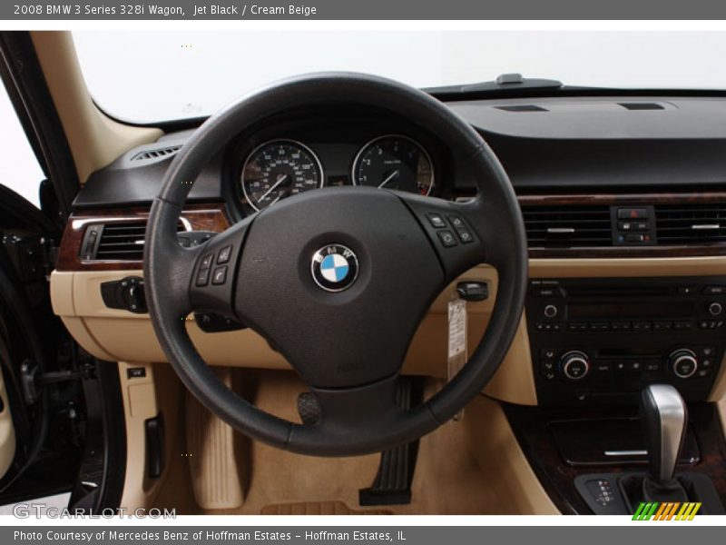 Jet Black / Cream Beige 2008 BMW 3 Series 328i Wagon