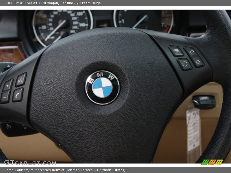 Jet Black / Cream Beige 2008 BMW 3 Series 328i Wagon