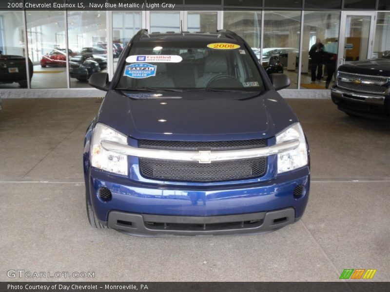 Navy Blue Metallic / Light Gray 2008 Chevrolet Equinox LS