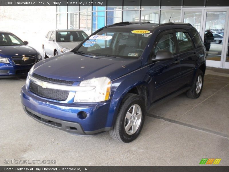 Navy Blue Metallic / Light Gray 2008 Chevrolet Equinox LS