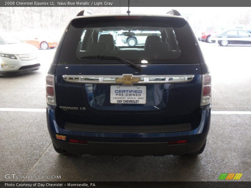 Navy Blue Metallic / Light Gray 2008 Chevrolet Equinox LS
