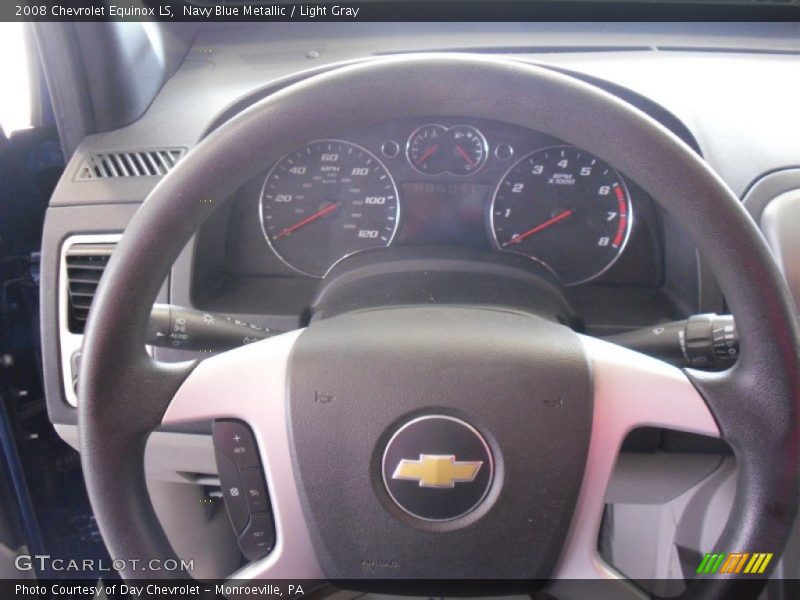 Navy Blue Metallic / Light Gray 2008 Chevrolet Equinox LS