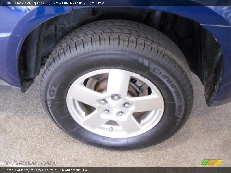 Navy Blue Metallic / Light Gray 2008 Chevrolet Equinox LS