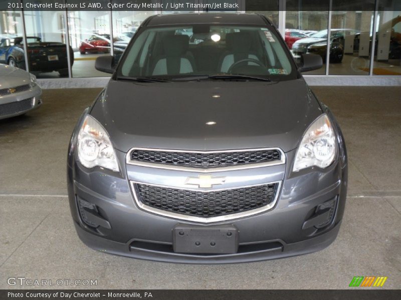 Cyber Gray Metallic / Light Titanium/Jet Black 2011 Chevrolet Equinox LS AWD