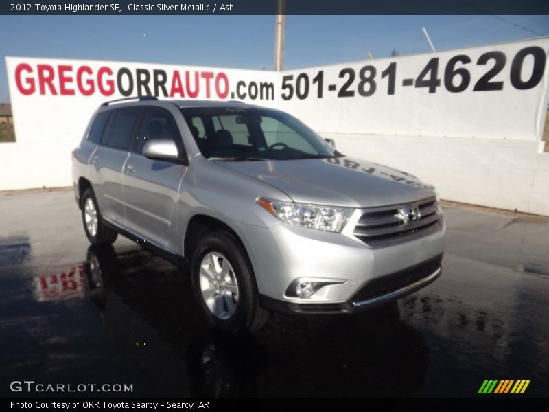 Classic Silver Metallic / Ash 2012 Toyota Highlander SE