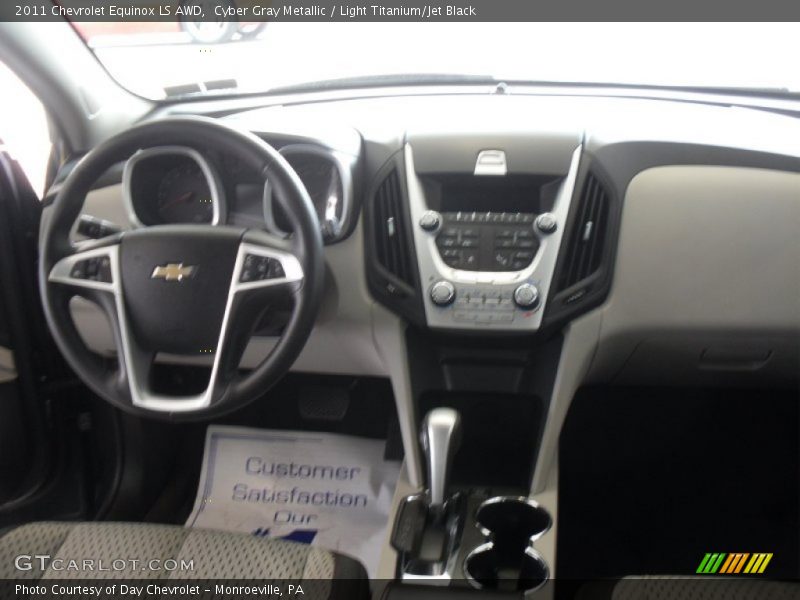 Cyber Gray Metallic / Light Titanium/Jet Black 2011 Chevrolet Equinox LS AWD