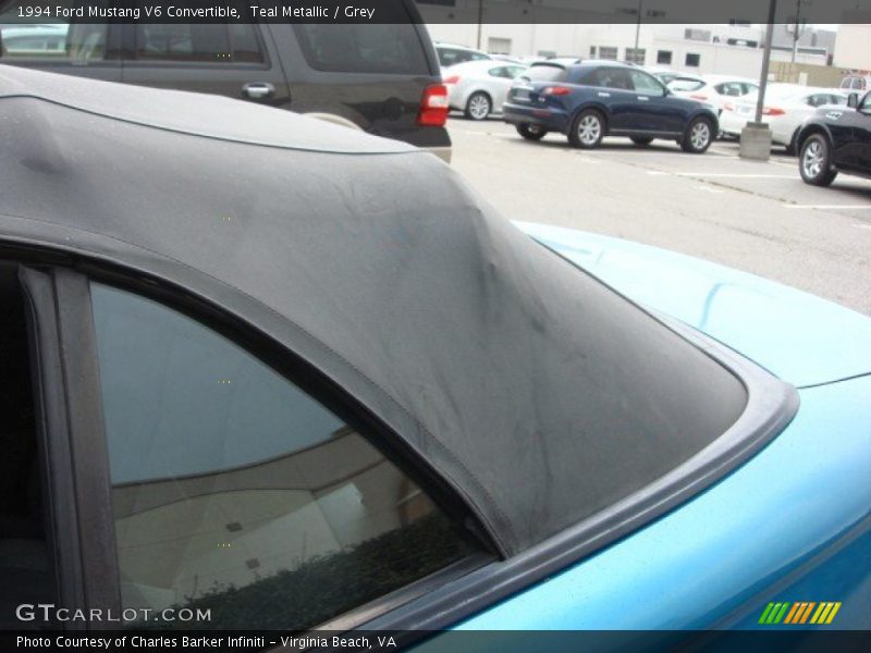 Teal Metallic / Grey 1994 Ford Mustang V6 Convertible