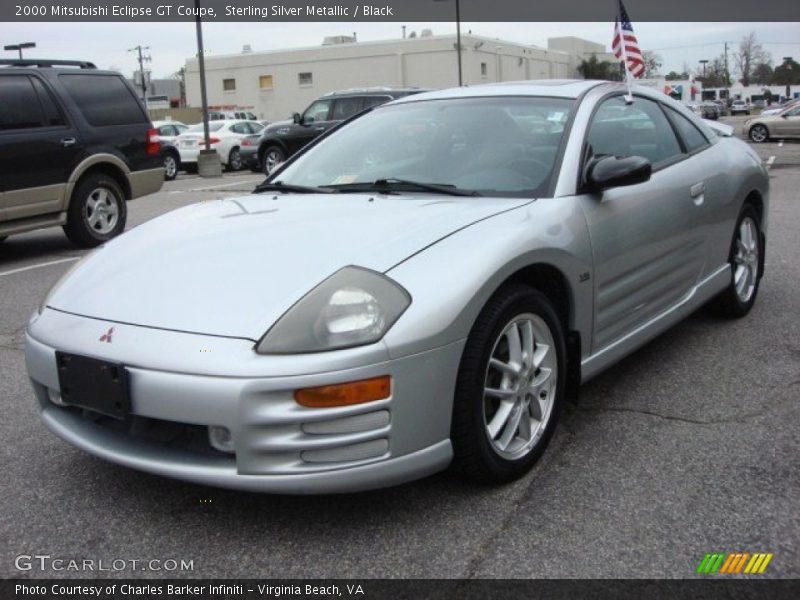 Sterling Silver Metallic / Black 2000 Mitsubishi Eclipse GT Coupe