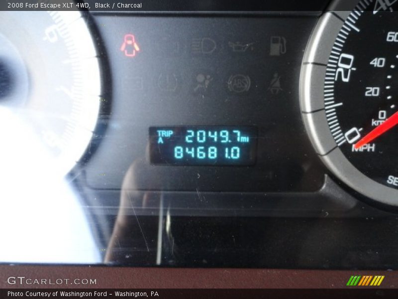 Black / Charcoal 2008 Ford Escape XLT 4WD