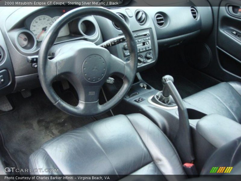 Sterling Silver Metallic / Black 2000 Mitsubishi Eclipse GT Coupe