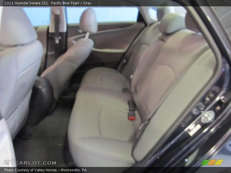 Pacific Blue Pearl / Gray 2011 Hyundai Sonata GLS