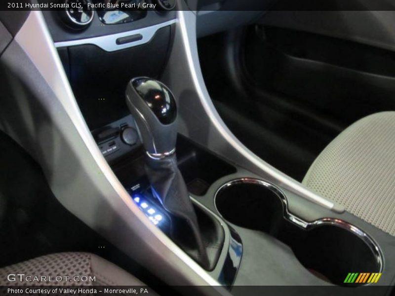 Pacific Blue Pearl / Gray 2011 Hyundai Sonata GLS