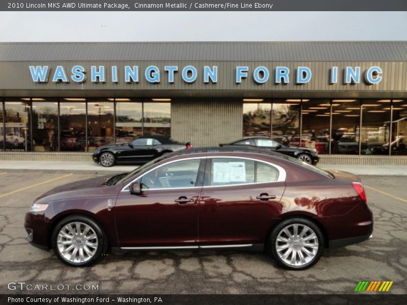 Cinnamon Metallic / Cashmere/Fine Line Ebony 2010 Lincoln MKS AWD Ultimate Package