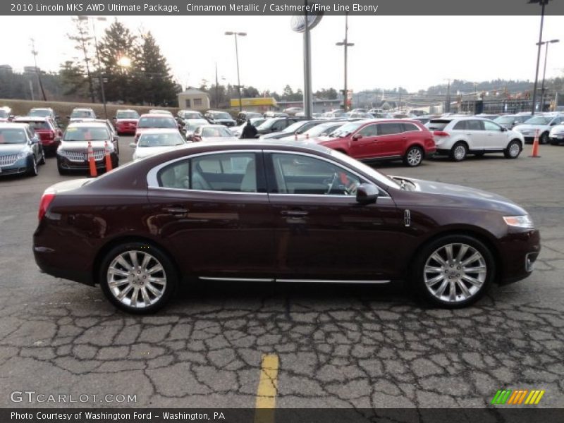 Cinnamon Metallic / Cashmere/Fine Line Ebony 2010 Lincoln MKS AWD Ultimate Package
