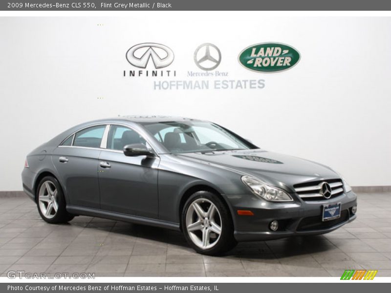 Flint Grey Metallic / Black 2009 Mercedes-Benz CLS 550