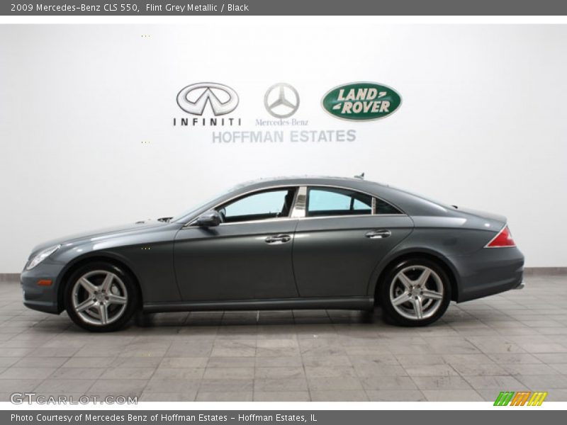 Flint Grey Metallic / Black 2009 Mercedes-Benz CLS 550