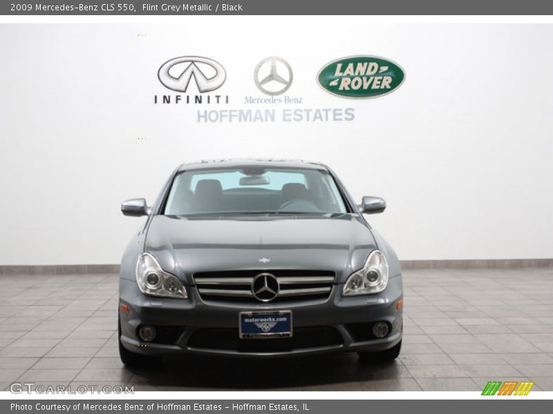 Flint Grey Metallic / Black 2009 Mercedes-Benz CLS 550