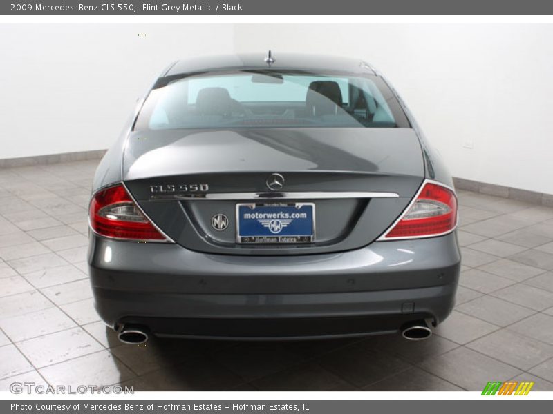 Flint Grey Metallic / Black 2009 Mercedes-Benz CLS 550