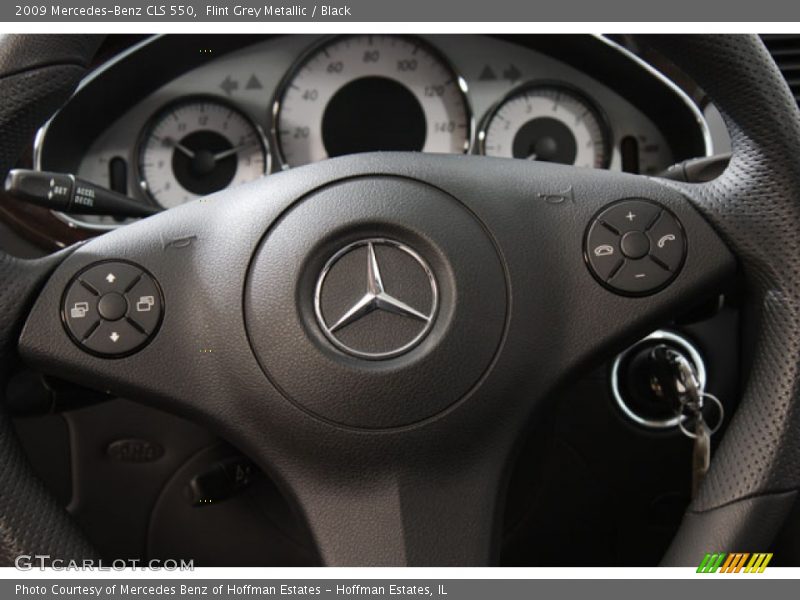 Flint Grey Metallic / Black 2009 Mercedes-Benz CLS 550