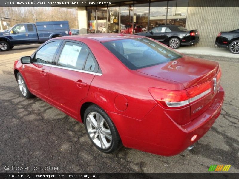 Sangria Red Metallic / Dark Charcoal 2010 Lincoln MKZ AWD