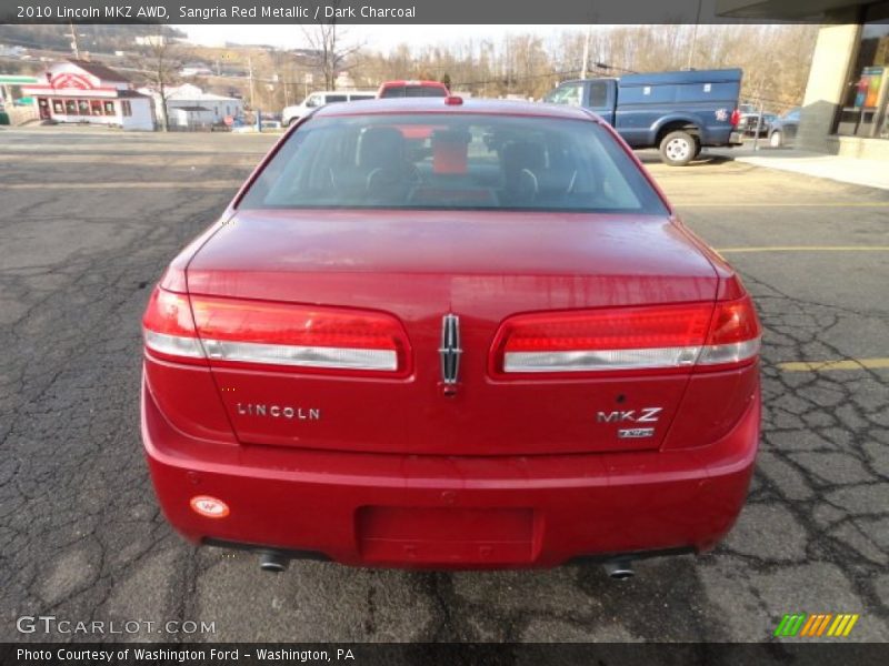 Sangria Red Metallic / Dark Charcoal 2010 Lincoln MKZ AWD