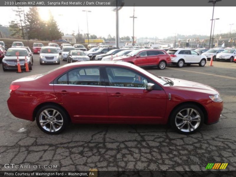 Sangria Red Metallic / Dark Charcoal 2010 Lincoln MKZ AWD