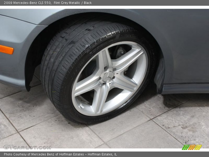 Flint Grey Metallic / Black 2009 Mercedes-Benz CLS 550
