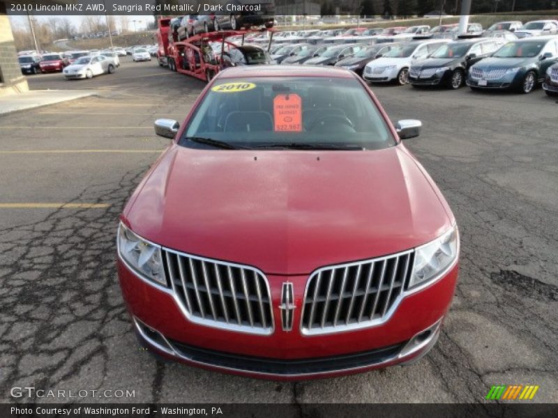 Sangria Red Metallic / Dark Charcoal 2010 Lincoln MKZ AWD