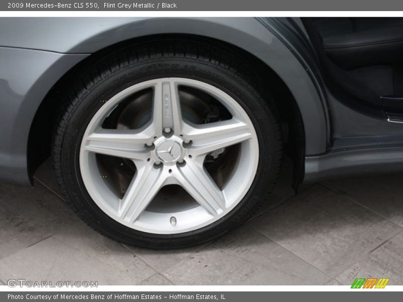 Flint Grey Metallic / Black 2009 Mercedes-Benz CLS 550