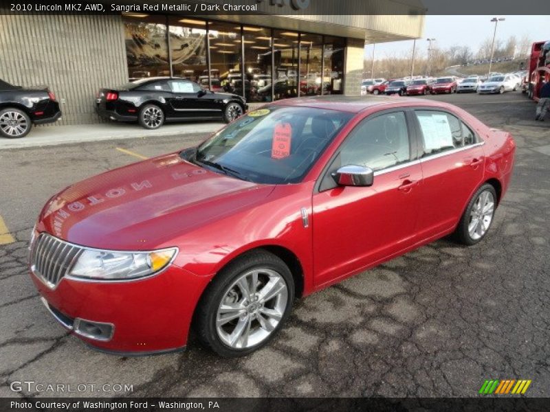 Sangria Red Metallic / Dark Charcoal 2010 Lincoln MKZ AWD