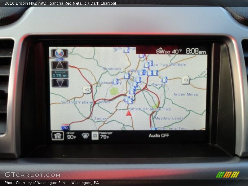 Sangria Red Metallic / Dark Charcoal 2010 Lincoln MKZ AWD