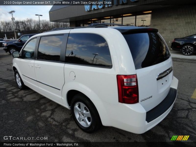 Stone White / Dark Slate Gray/Light Shale 2010 Dodge Grand Caravan SXT