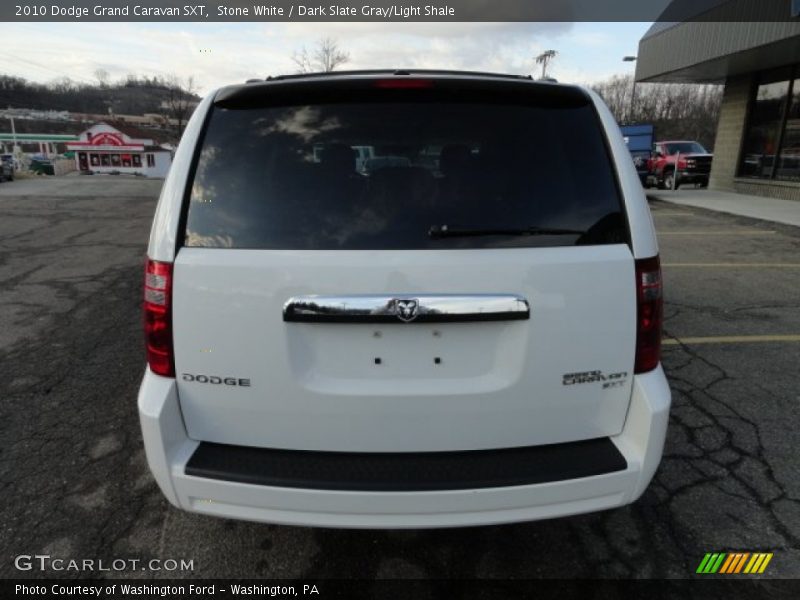 Stone White / Dark Slate Gray/Light Shale 2010 Dodge Grand Caravan SXT