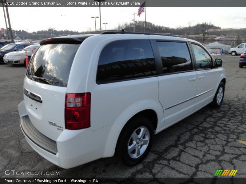 Stone White / Dark Slate Gray/Light Shale 2010 Dodge Grand Caravan SXT