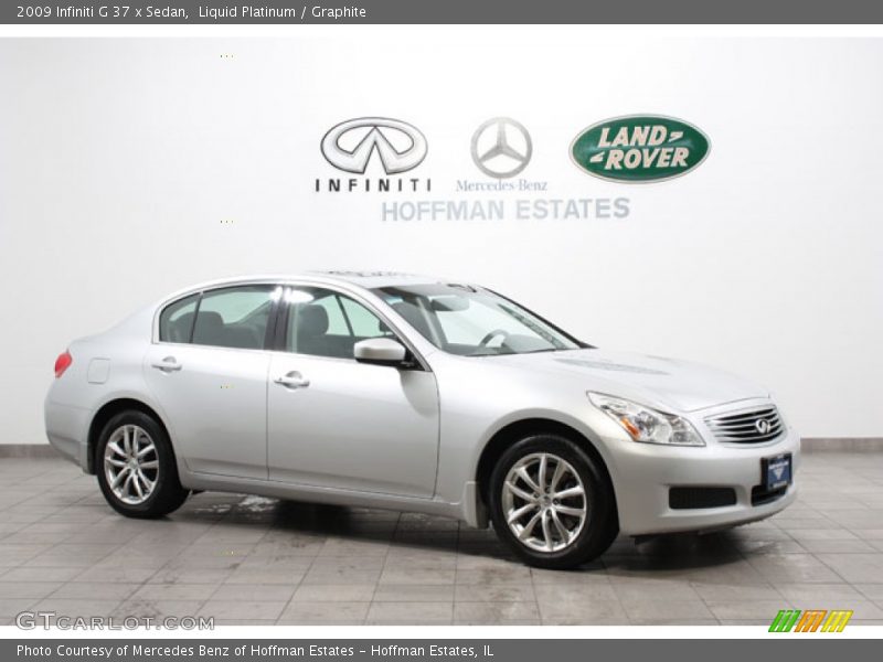 Liquid Platinum / Graphite 2009 Infiniti G 37 x Sedan