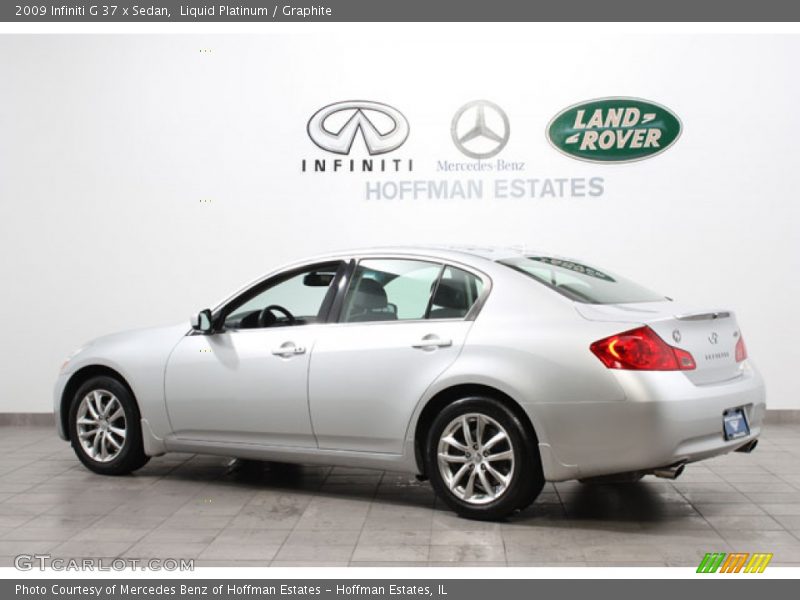 Liquid Platinum / Graphite 2009 Infiniti G 37 x Sedan