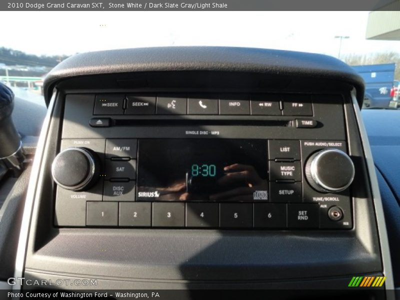 Stone White / Dark Slate Gray/Light Shale 2010 Dodge Grand Caravan SXT