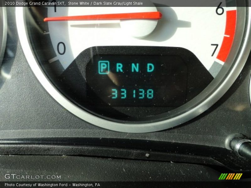 Stone White / Dark Slate Gray/Light Shale 2010 Dodge Grand Caravan SXT