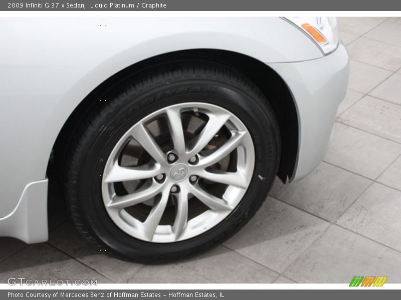 Liquid Platinum / Graphite 2009 Infiniti G 37 x Sedan