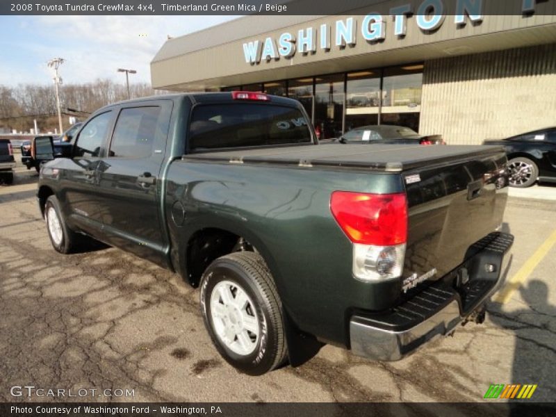 Timberland Green Mica / Beige 2008 Toyota Tundra CrewMax 4x4