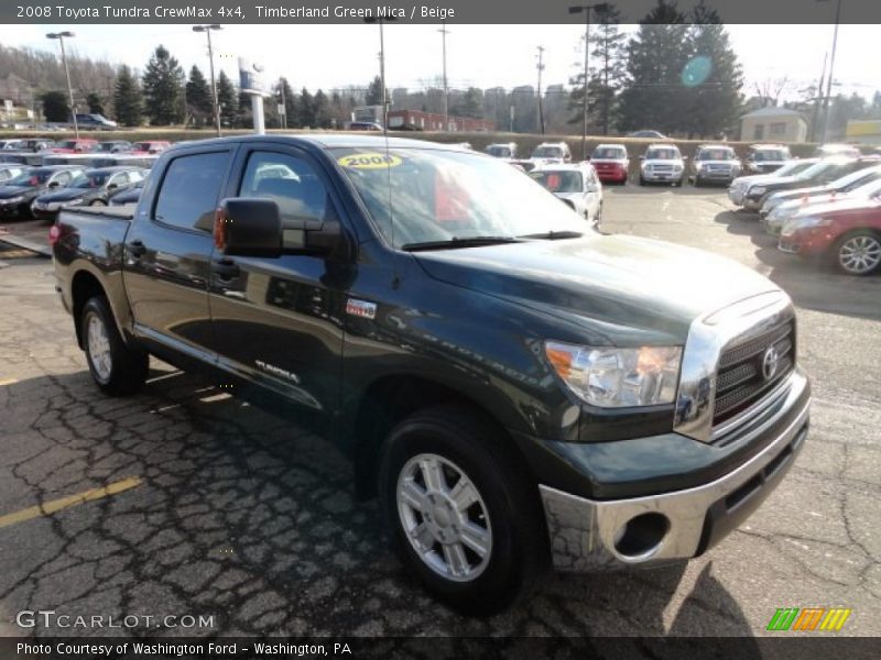 Timberland Green Mica / Beige 2008 Toyota Tundra CrewMax 4x4