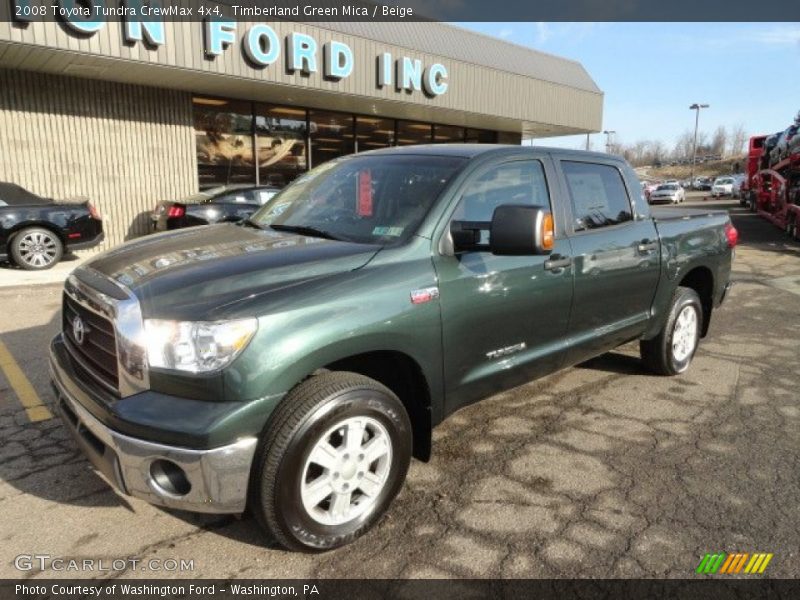 Timberland Green Mica / Beige 2008 Toyota Tundra CrewMax 4x4