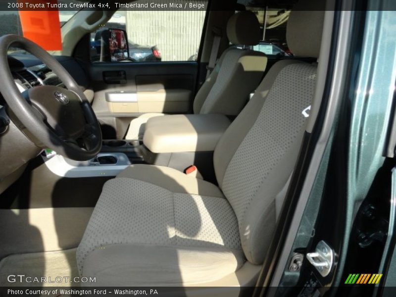 Timberland Green Mica / Beige 2008 Toyota Tundra CrewMax 4x4