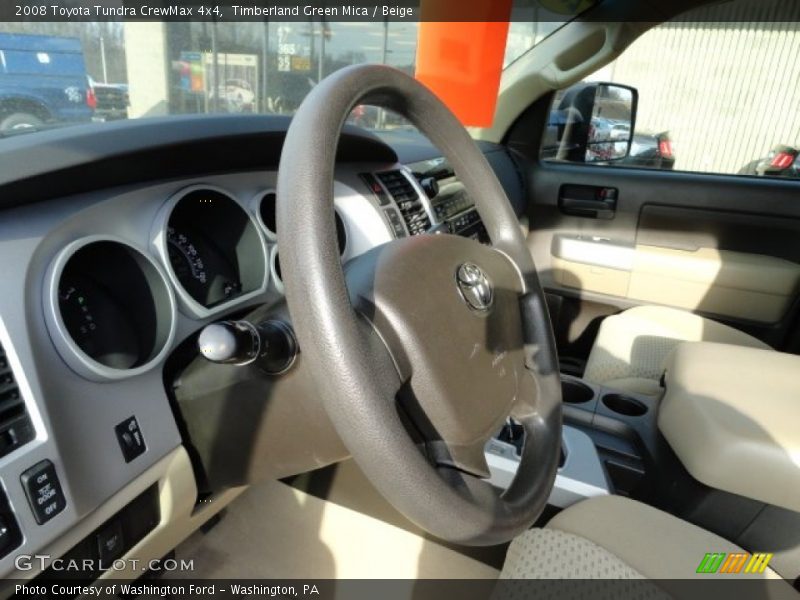 Timberland Green Mica / Beige 2008 Toyota Tundra CrewMax 4x4