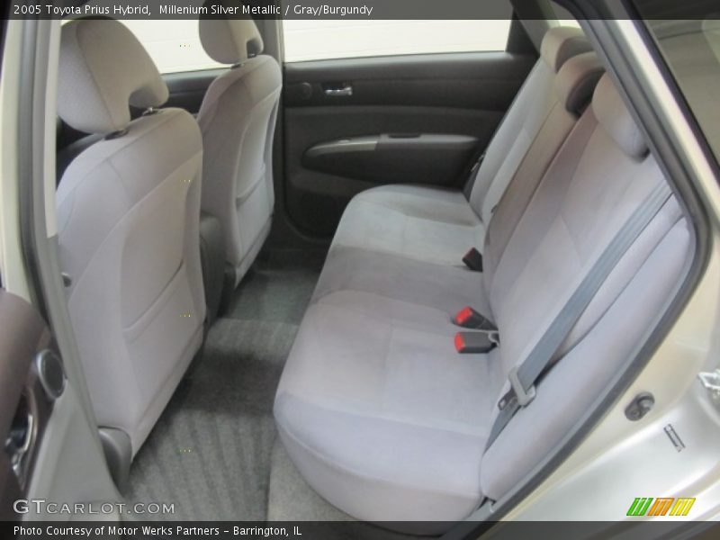 Millenium Silver Metallic / Gray/Burgundy 2005 Toyota Prius Hybrid