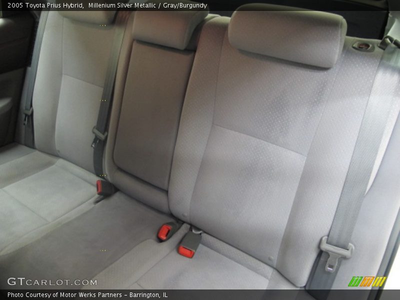 Millenium Silver Metallic / Gray/Burgundy 2005 Toyota Prius Hybrid