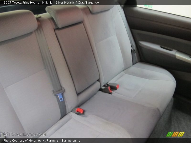 Millenium Silver Metallic / Gray/Burgundy 2005 Toyota Prius Hybrid