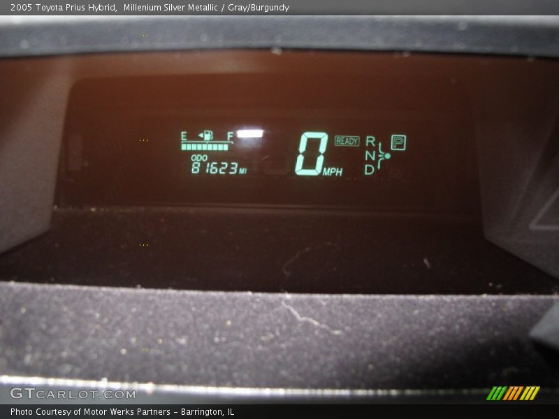 Millenium Silver Metallic / Gray/Burgundy 2005 Toyota Prius Hybrid