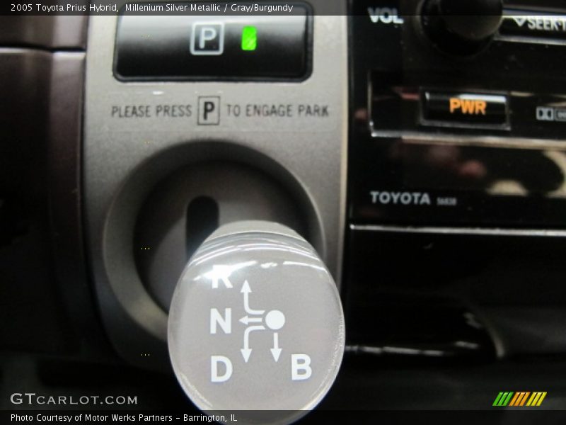 Millenium Silver Metallic / Gray/Burgundy 2005 Toyota Prius Hybrid
